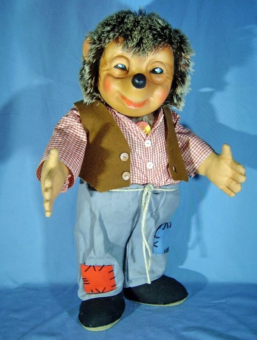 Кукла їжак великан ежик Mecki немецкий Steiff Германия 52 см