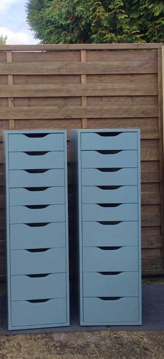 Komoda IKEA Alex wysoka szaroniebieska Dostępne 2 sztuki