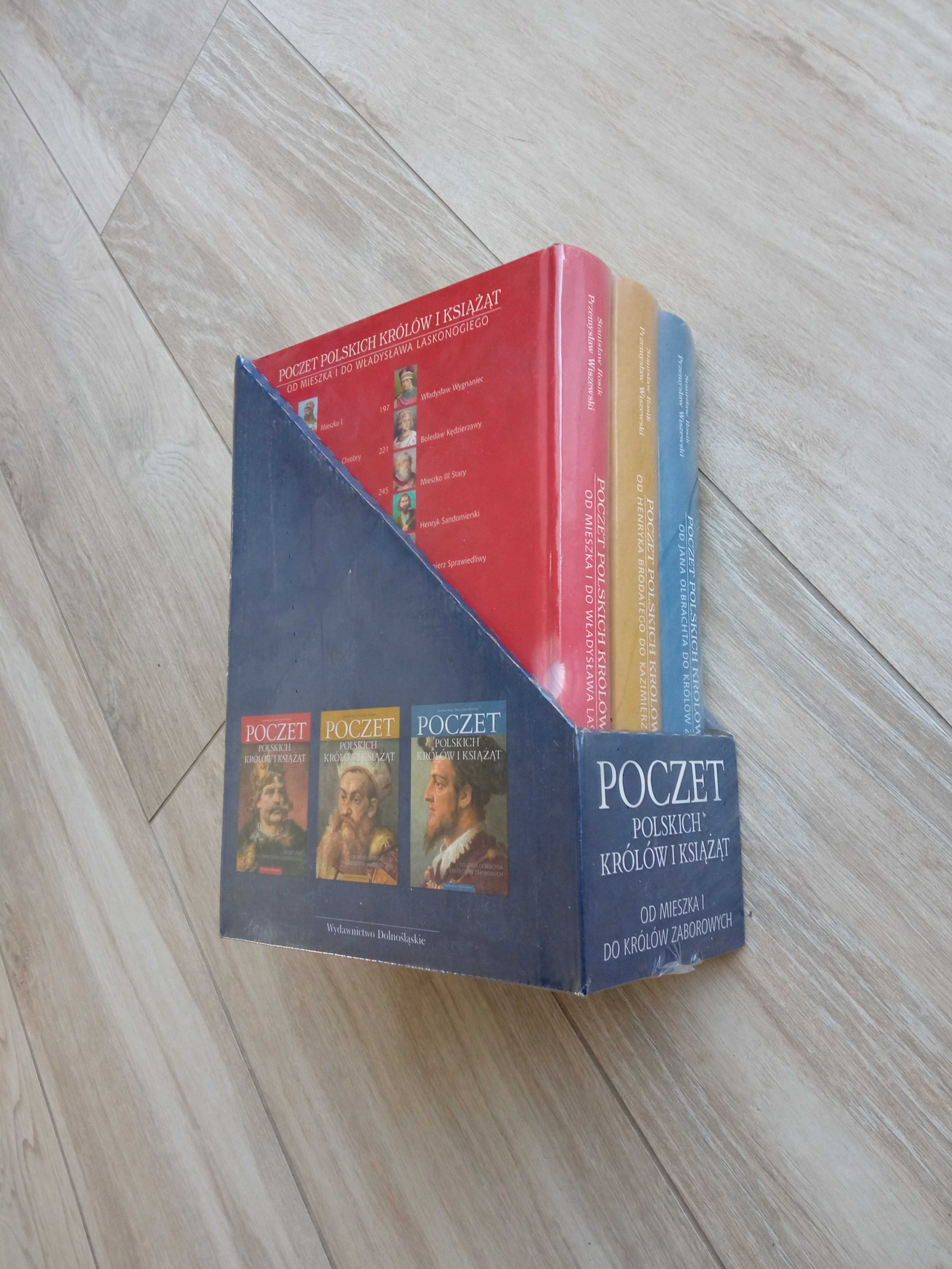 Poczet Polskich królów i książąt Tom 1 do 3 nowe w folii