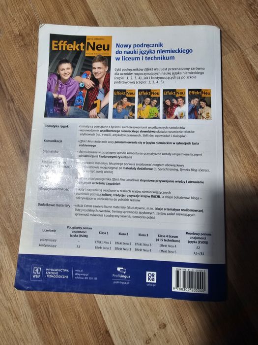 Język niemiecki Effekt Neu 1 liceum/technikum podręcznik