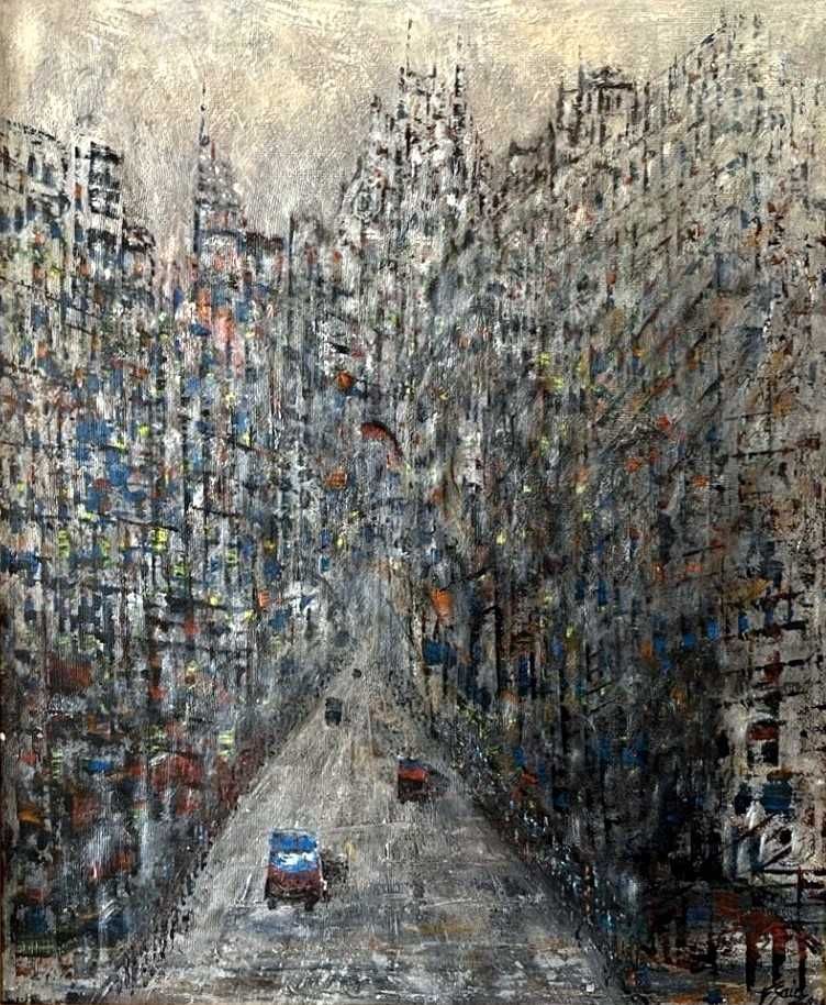 Francisco Gaia, "Rua de Santa Catarina", óleo sobre tela (1991)