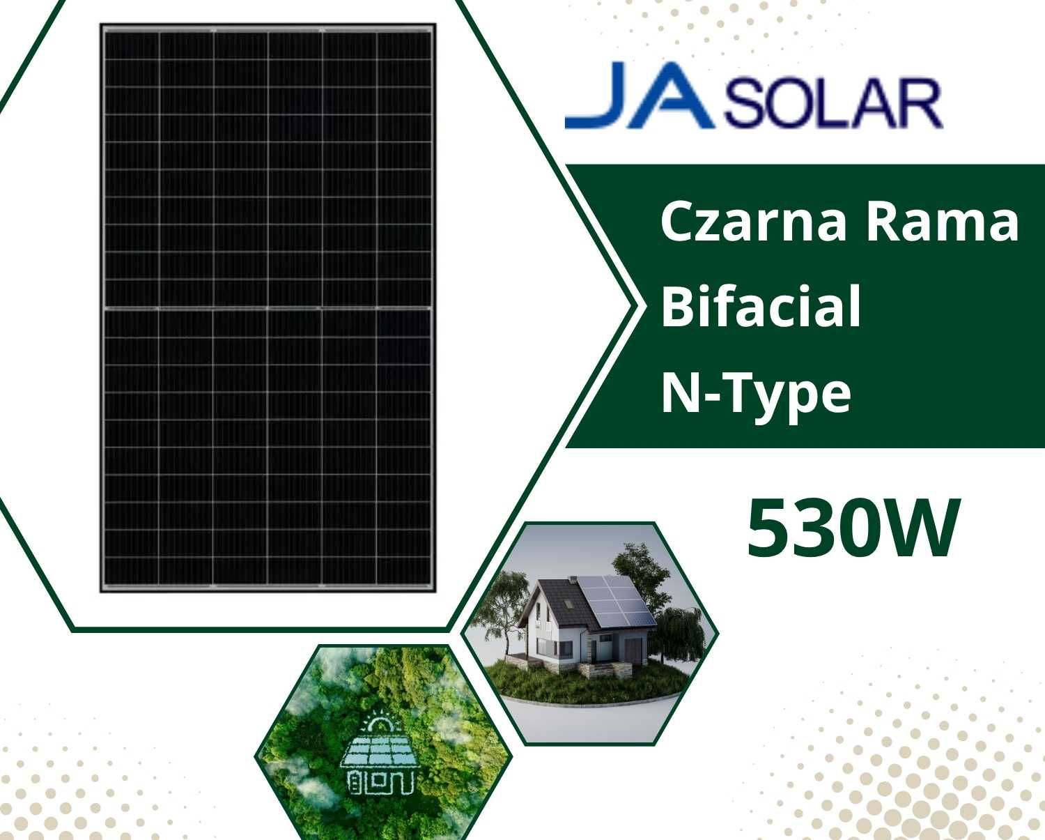 Panele Fotowoltaiczne 530W Ja Solar JAM60D42-530/LB_BF | Fotowoltaika