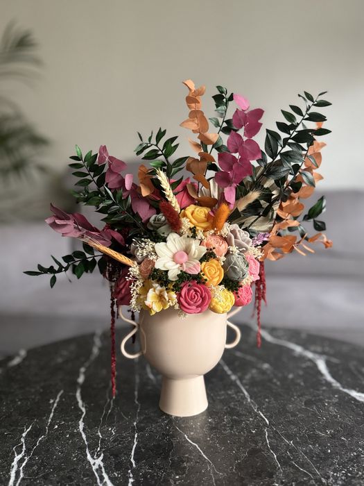 Flowerbox świec - jesienny