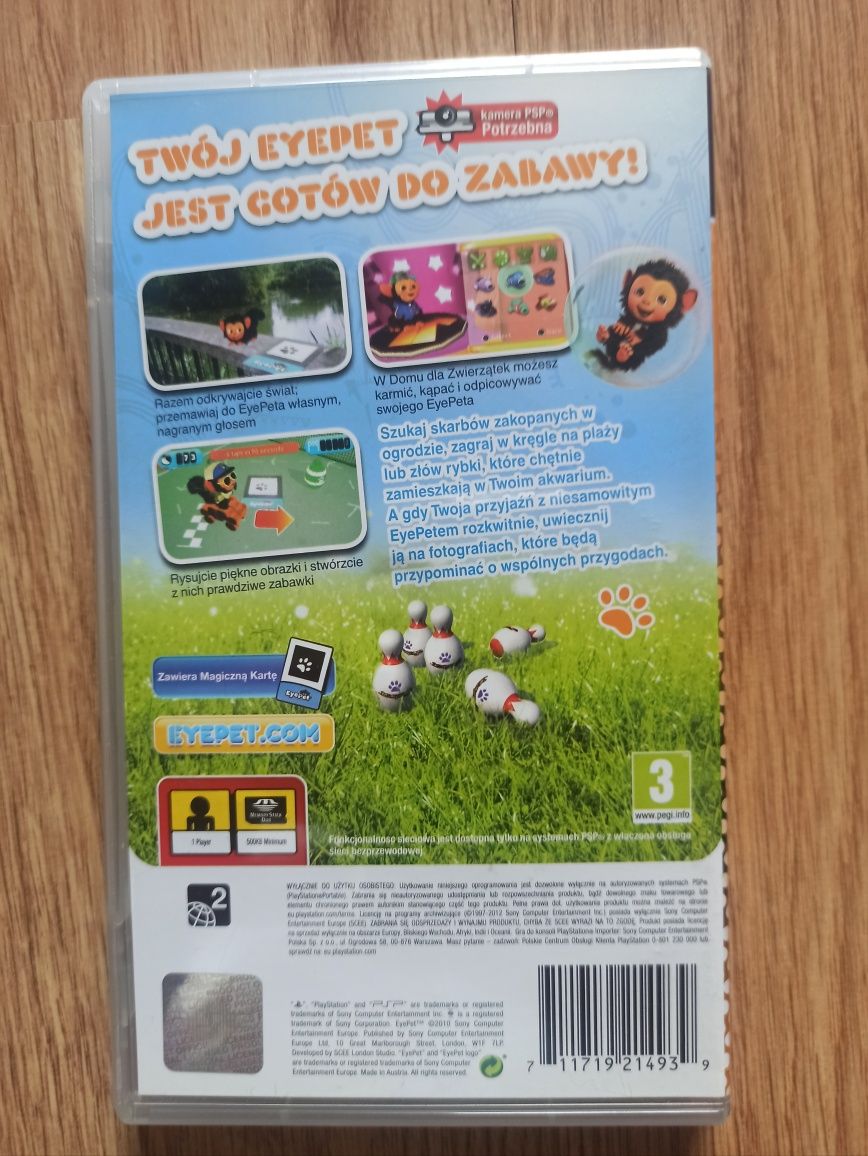 EYE PET / EYEPET / Używana / PL / PSP