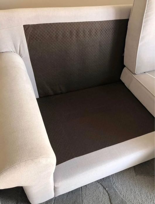 Sofá 190 X 85cm cinza claro como novo
