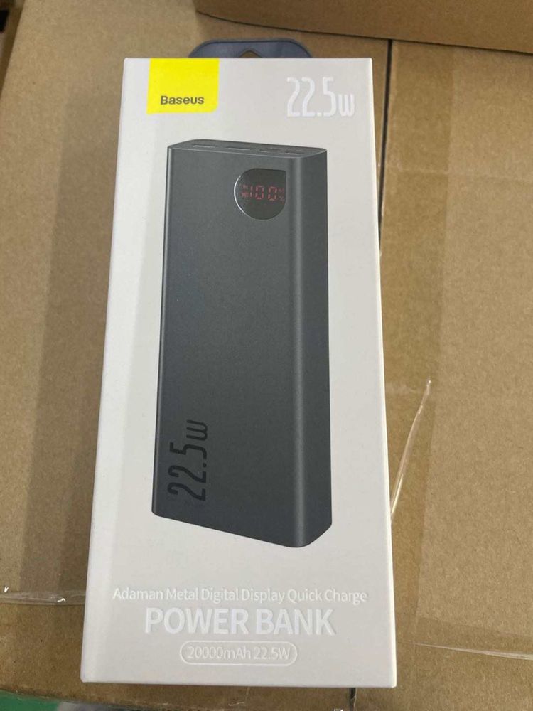 Power Bank Baseus Adaman 20000mAh 22.5W с поддержкой быстрой зарядки.