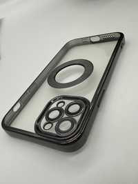 Etui Case Silikonowy Iphone 11 Pro Przeźroczysto-Czarne kod 473