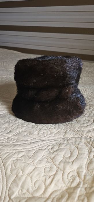Норкова шапка капелюх натуральна хутро норка натуральне