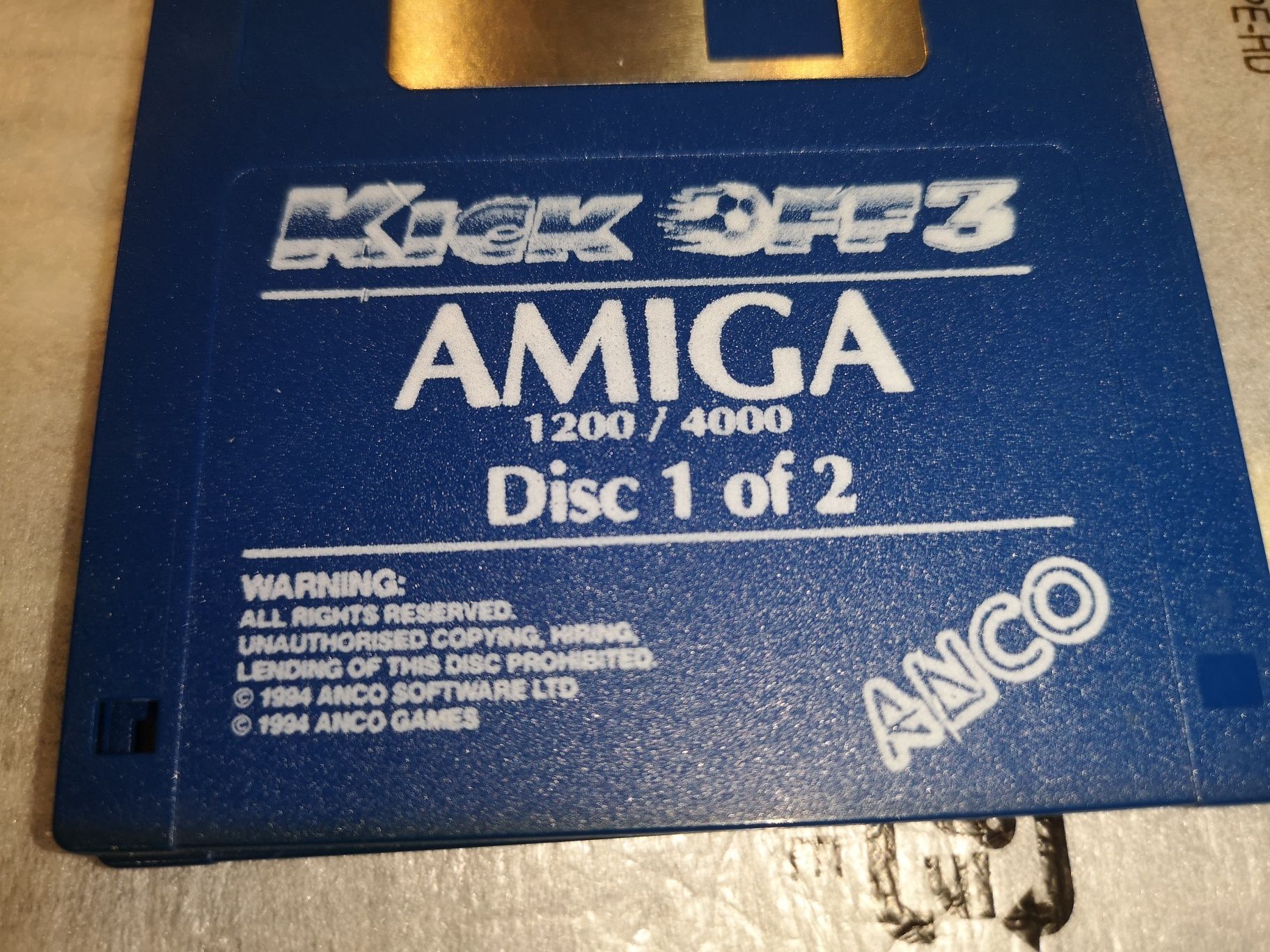 Kick Off 3 gra AMIGA big box (1994) od kolekcjonera (kioskzgrami)