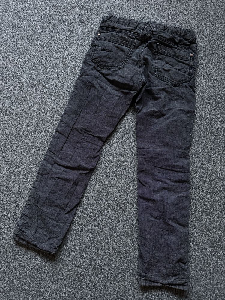 Palomino C&A spodnie ocieplane 134 szare joggery jeansy