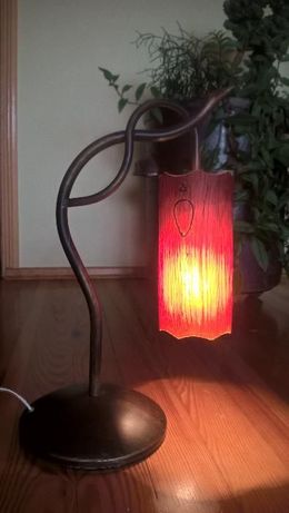 komplet lamp żyrandol, podłogowa i stolowa- nowa, retro rustykalne
