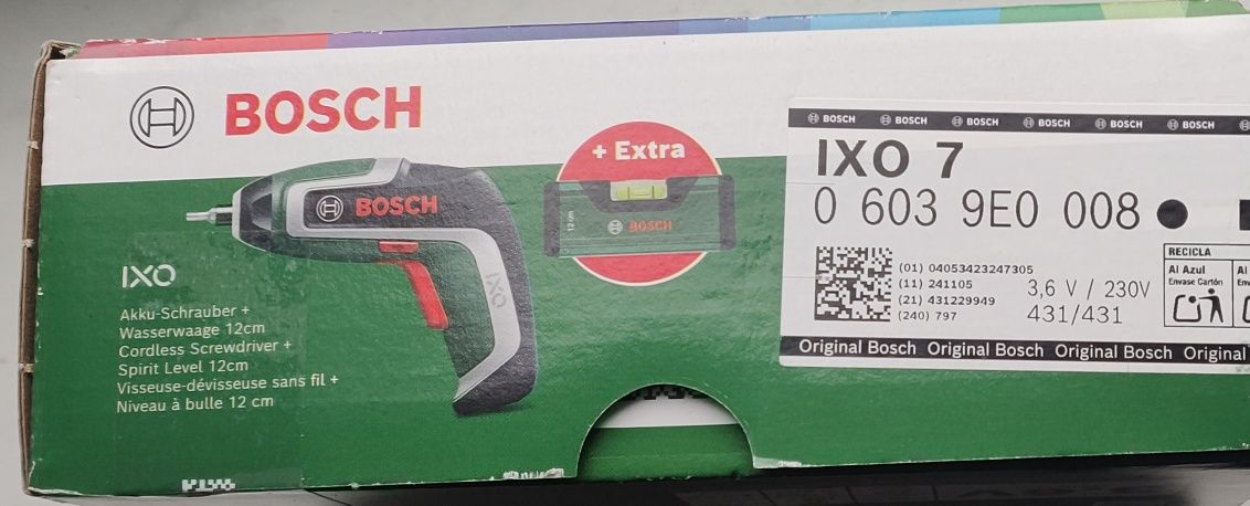 Аккумуляторная отвертка Bosch IXO (7-го поколения;