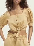 Блуза льон Maison Scotch Scotch&Soda