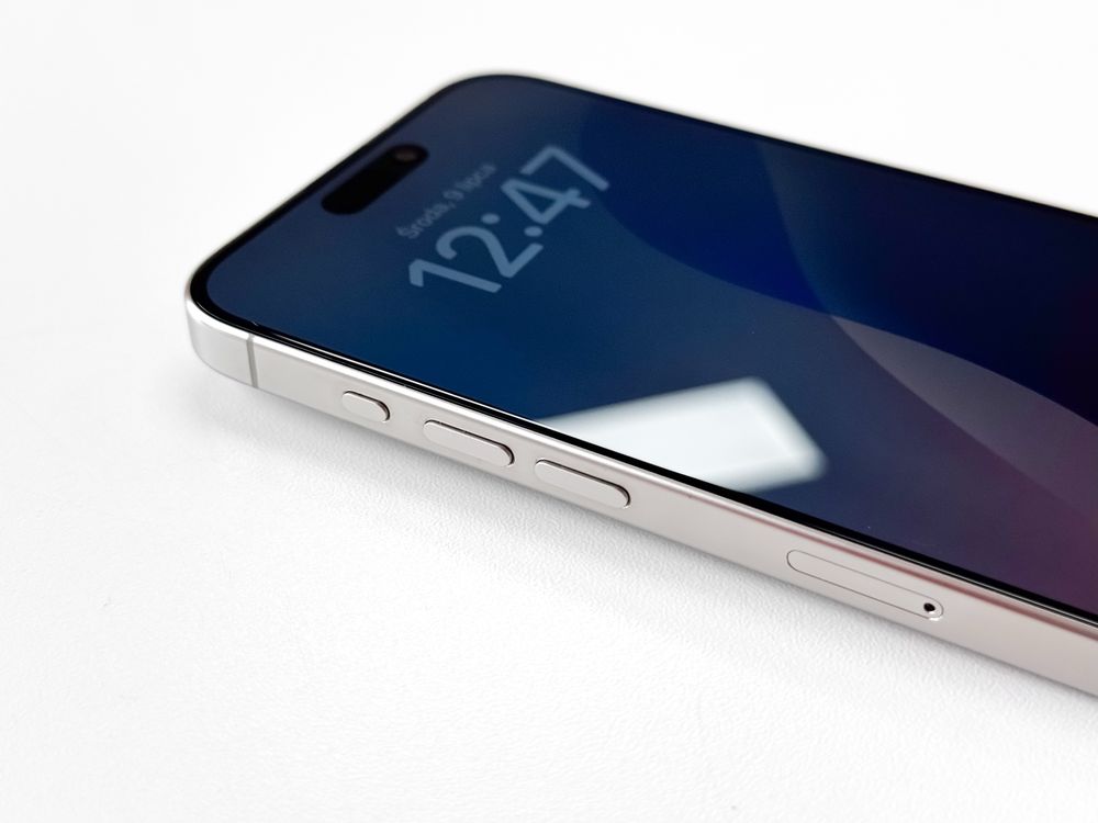iPhone 15 Pro Max 512 GB Biała Perla Jak Nowy 100% bateria Sklep Gwar