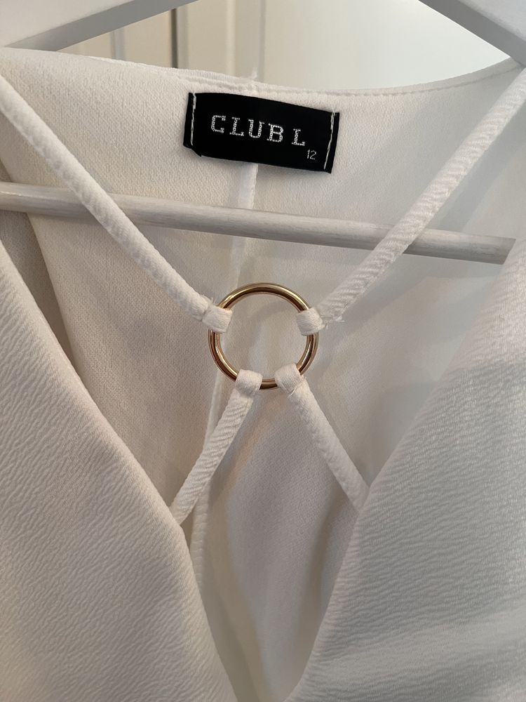 Biała sukienka Club L London rozm 38 - Stan idealny