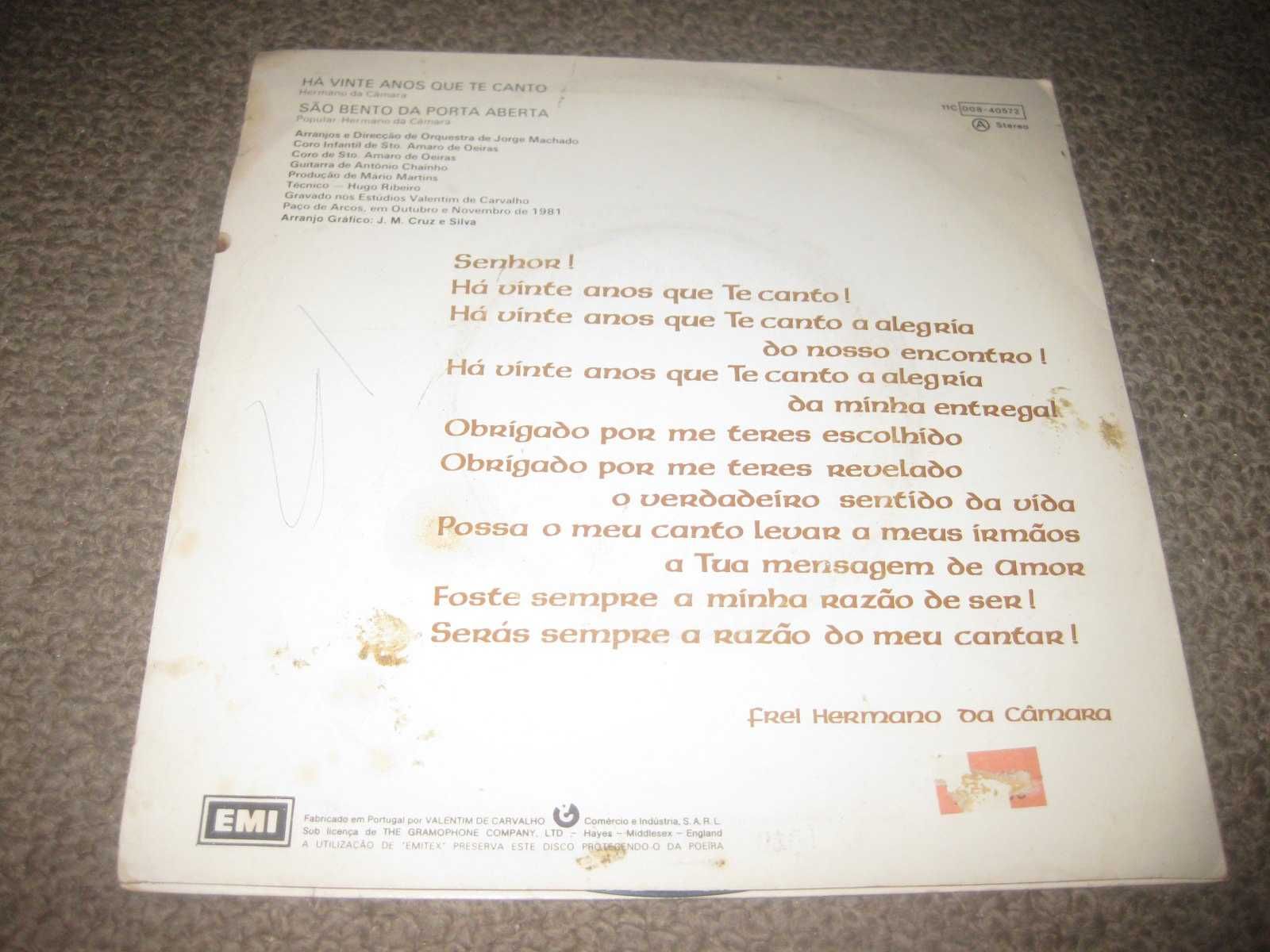 Vinil Single do Frei Hermano da Câmara "Há Vinte Anos Que Te Canto"