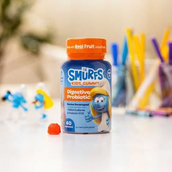 The Smurfs жевательный пробиотик для пищеварения для детей от 3 лет