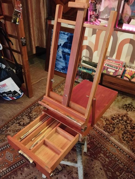 Cavalete Mala Dobrável Vintage