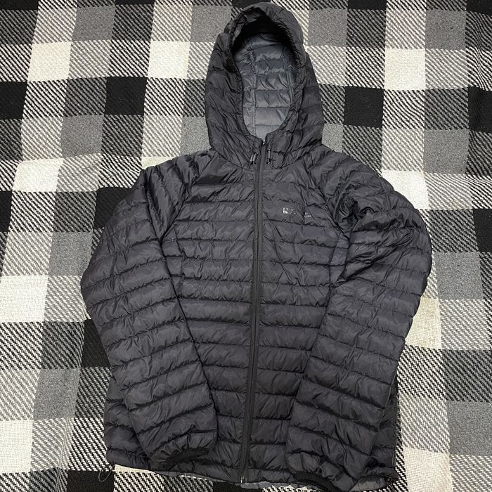 Мікропуховик mountain warehouse, куртка чоловіча чорна, пуховик