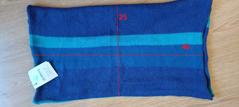 NOWY komin z wełny z alpaki hand made