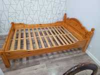 Łóżko sypialniane drewniane 140x200,materac.