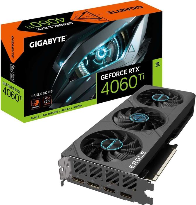 Karta graficzna GIGABYTE GeForce RTX 4060 TI EAGLE OC 8 GB GDDR6 NOWY