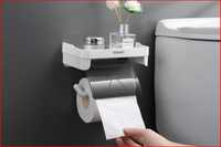 Держатель для туалетной бумаги с подставкой для телефона