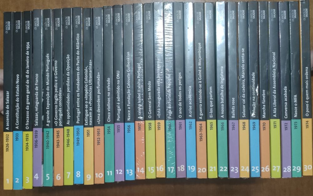 Os Anos de Salazar - 30 volumes - Completa