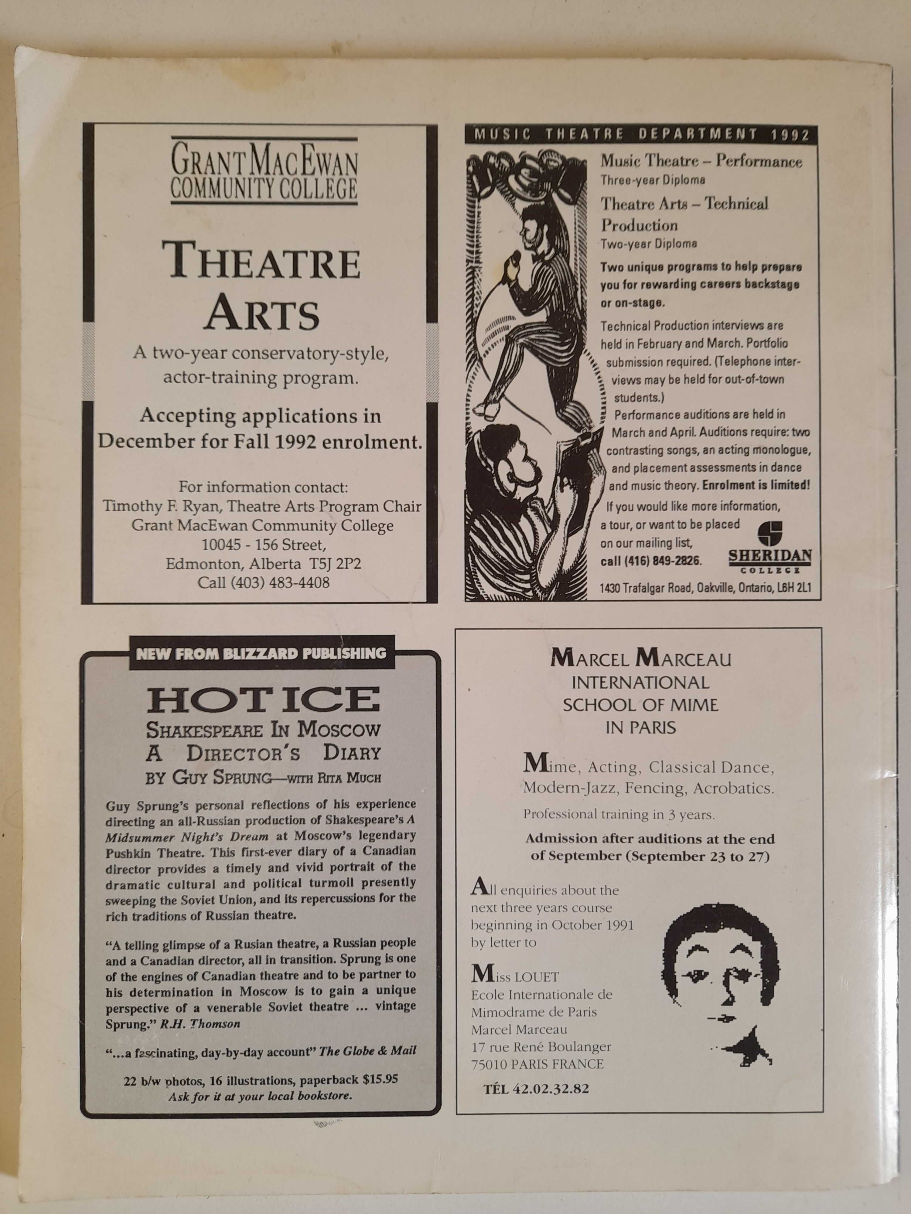 Canadian Theatre Review 1991