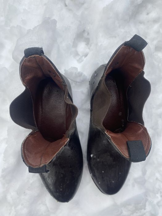 Sztyblety brązowe, gumowe r 40