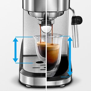 Cozeemax Ekspres do kawy z sitkiem, 15 bar, z spieniaczem do mleka