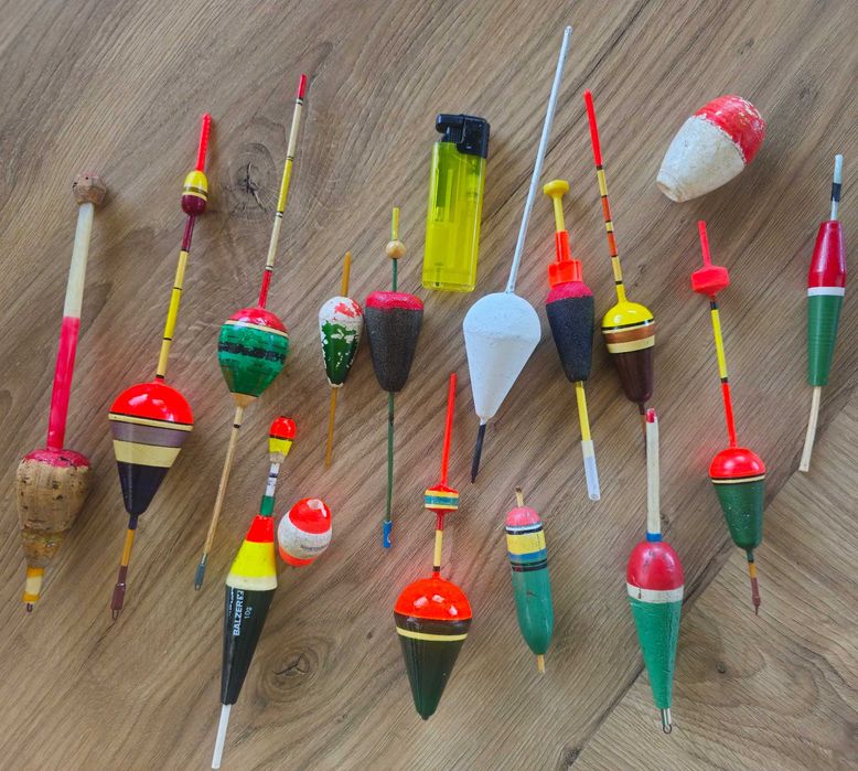 Spławiki żywcowe , zestaw , hand made , zestaw #1 z 5