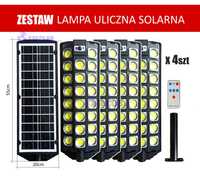 Lampa Uliczna Solarna 1500W 30000lm W7100B-8 Zestaw 4szt
