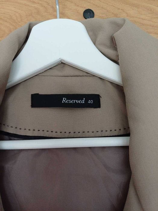 Kamizelka, bezrękawnik damski Reserved, rozm.40, beżowy
