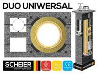 System ceramiczny + gaz komin DUO 200 + 80 8m zestaw wkład UNI + INOX