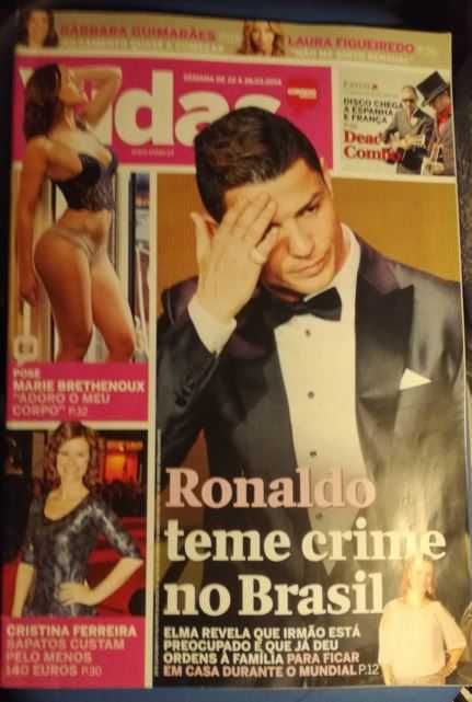 3 Revistas diversas sobre Cristiano Ronaldo - CR7 LOTE 3