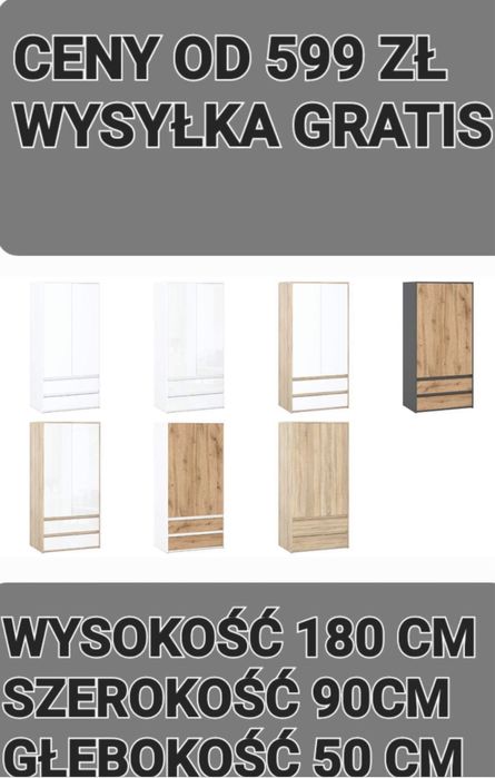 Szafa z szufladami do sypialni do salonu garderoba szafka na ubrania