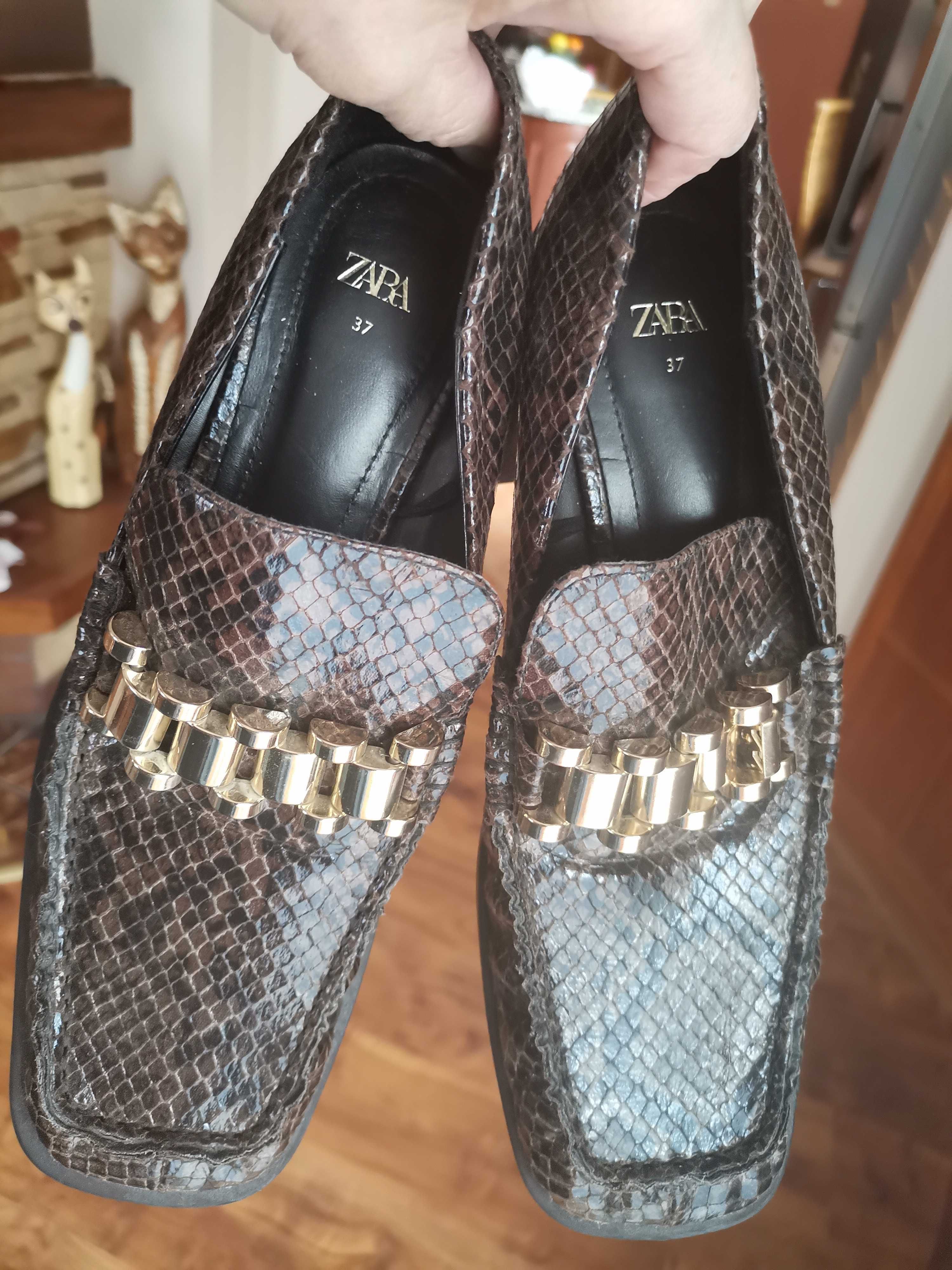Mokasyny  Zara Buty Loafersy