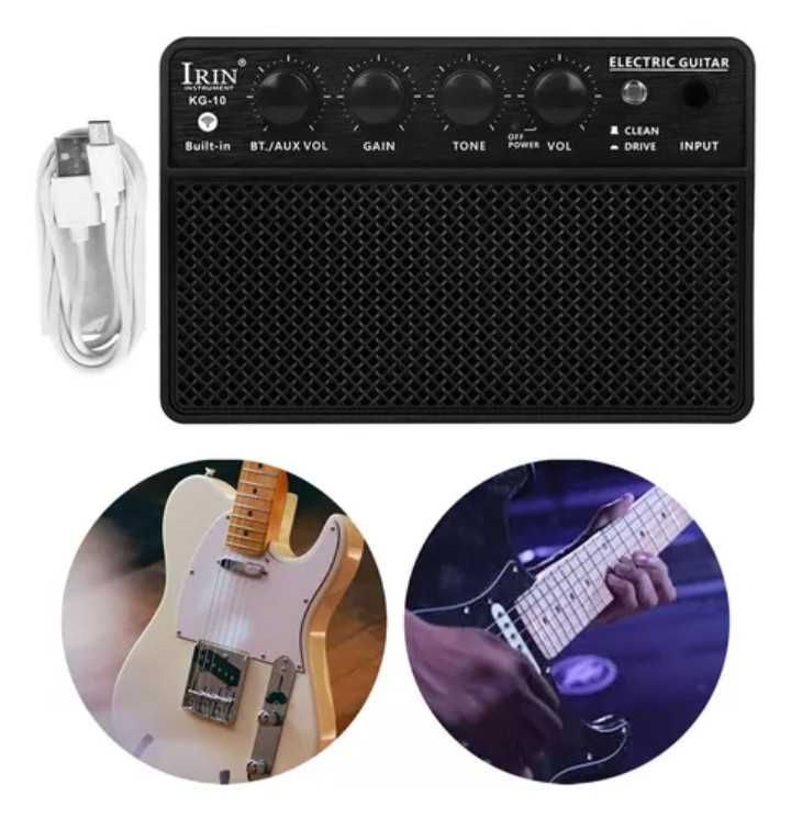 Комбопідсилювач для електрогітари IRIN KG-10, Bluetooth, 10 ват