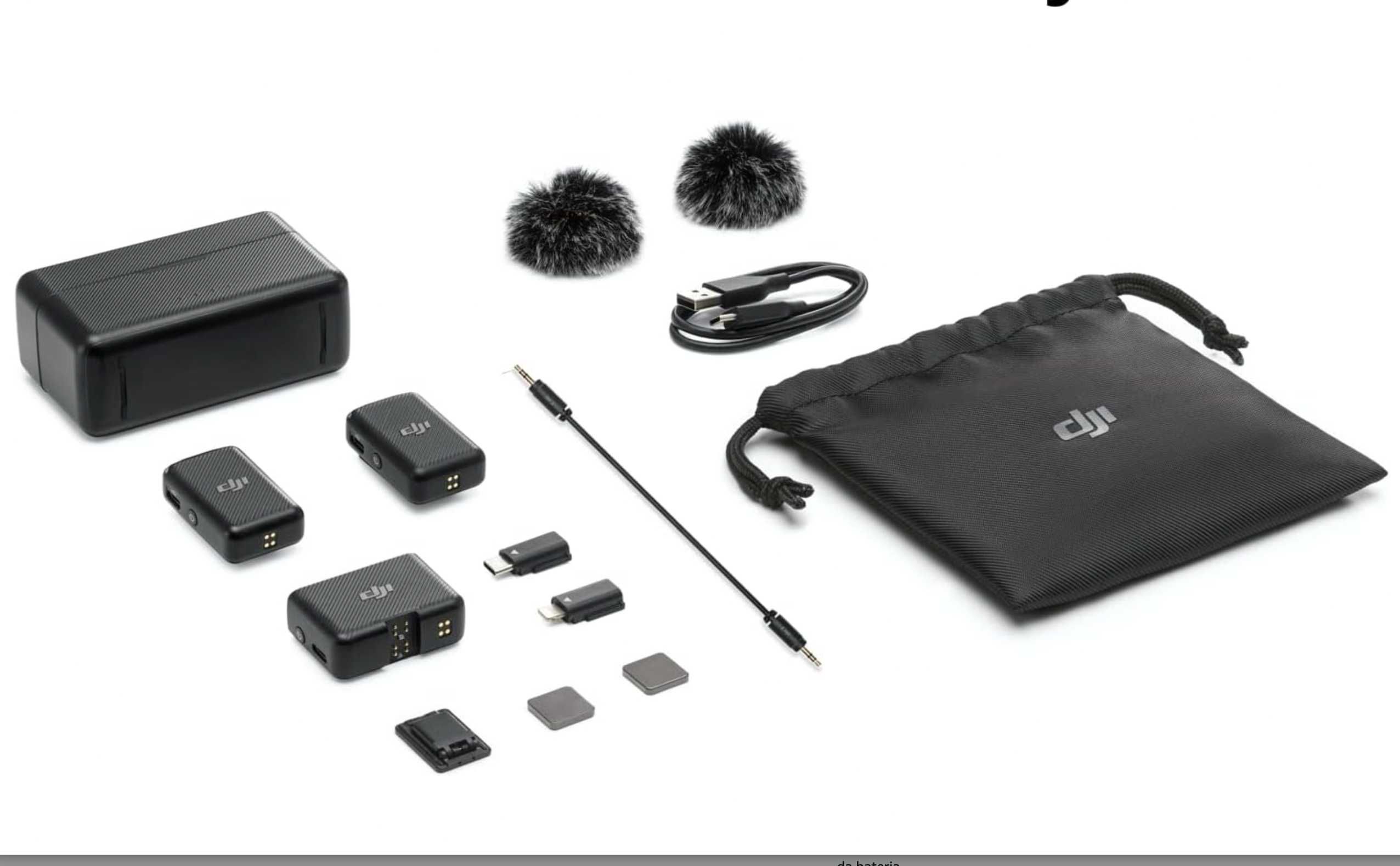 DJI Mic 1 (2 TX 1 RX capa de carregamento),