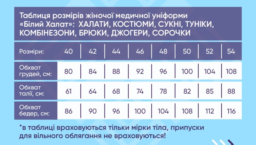 Медичний костюм Білий Халат розмір М
