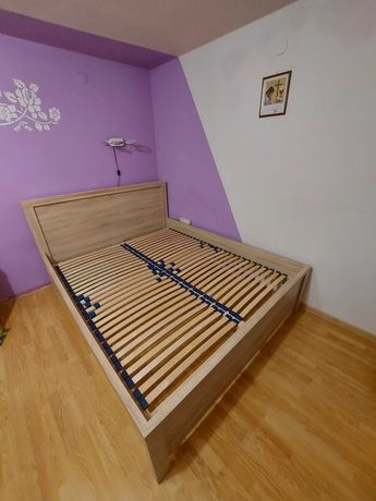Łóżko, Stelaż, Materac 160x200, szafka nocna GRATIS