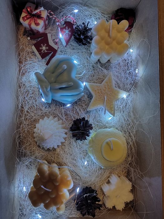 Zestaw świec ozdobnych + gratis