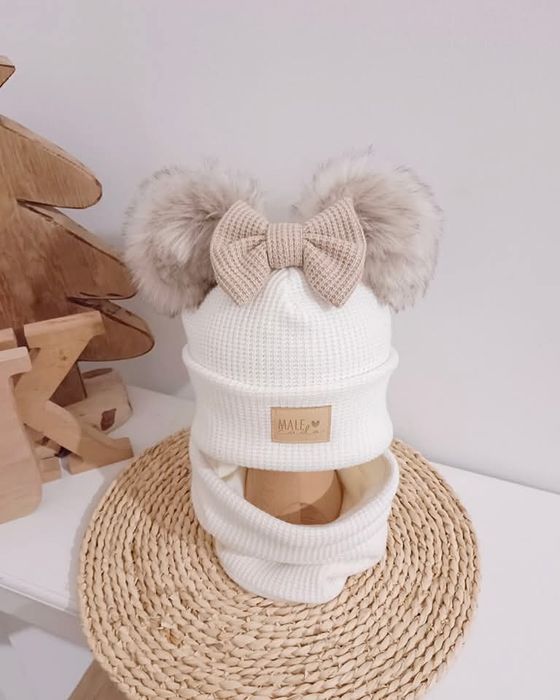 Zimowe zestawy handmade podszyte polarem