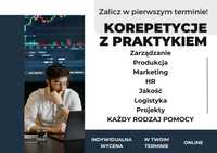 Korepetycje z praktykiem: zarządzanie, marketing, HR, logistyka