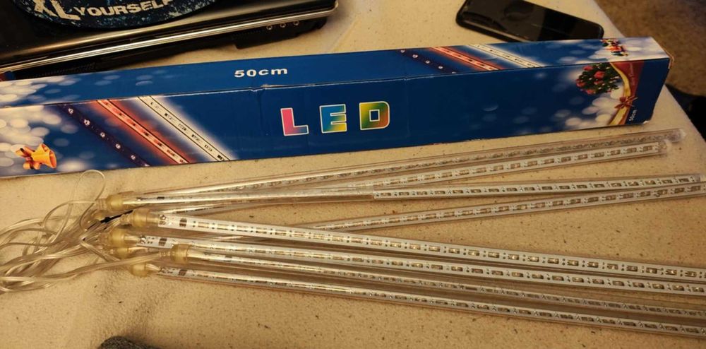 Girlanda Meteor shower spadające gwiazdy