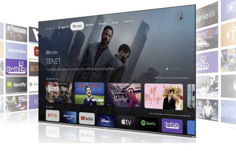 Telewizor TCL 75P639: 4K UHD Bluetooth, Wi-Fi, DLNA, Android TV