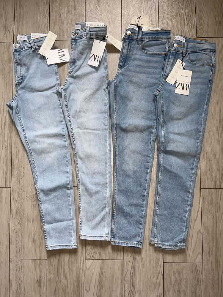 Джинси з високою талією Zara 10,  11-12р , 140, 152