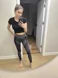 Legginsy czarno-szare bezszwowe nowe push up M