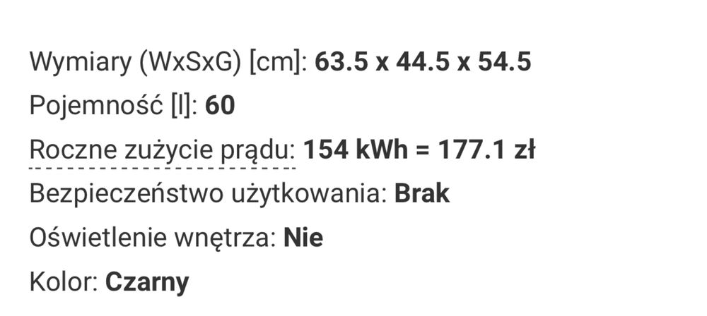 Nowa zamrazarka Zamrażarka LIN LI-BD-60 Czarna